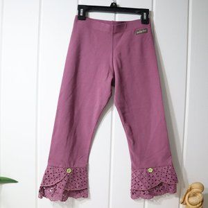 Matilda Jane Enchanted Garden playful palette Scrapy Leggings Size 10
